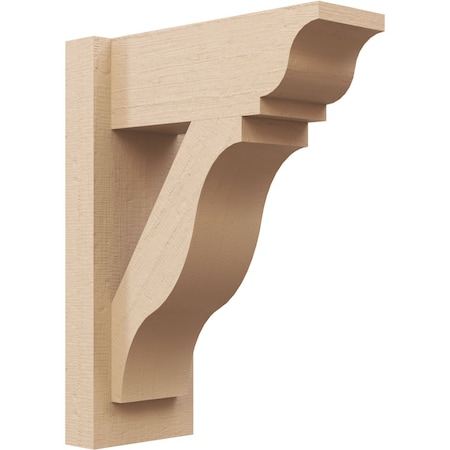 Ekena Millwork 6-in W x 14-in D x 18-in H Funston Trad Rough Cedar Woodgrain TimberThane Outlooker, Primed Tan OUTUR060X14X18FST04RCPR